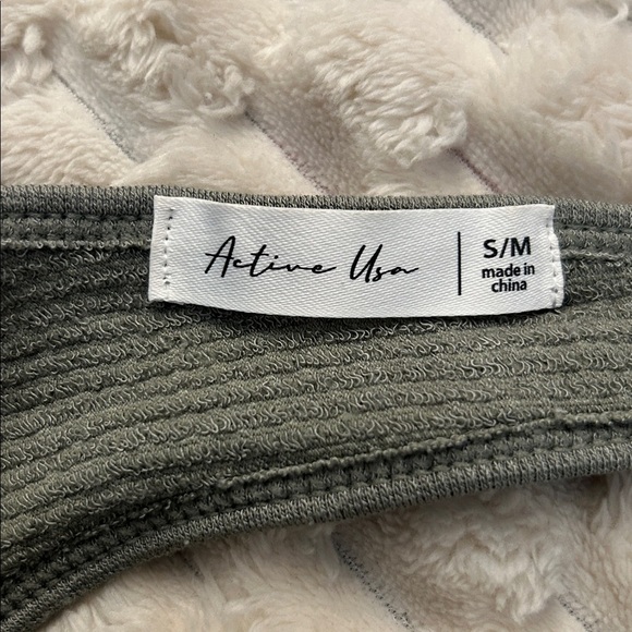 Ribbed Sage Green Bralette - Picture 3 of 5